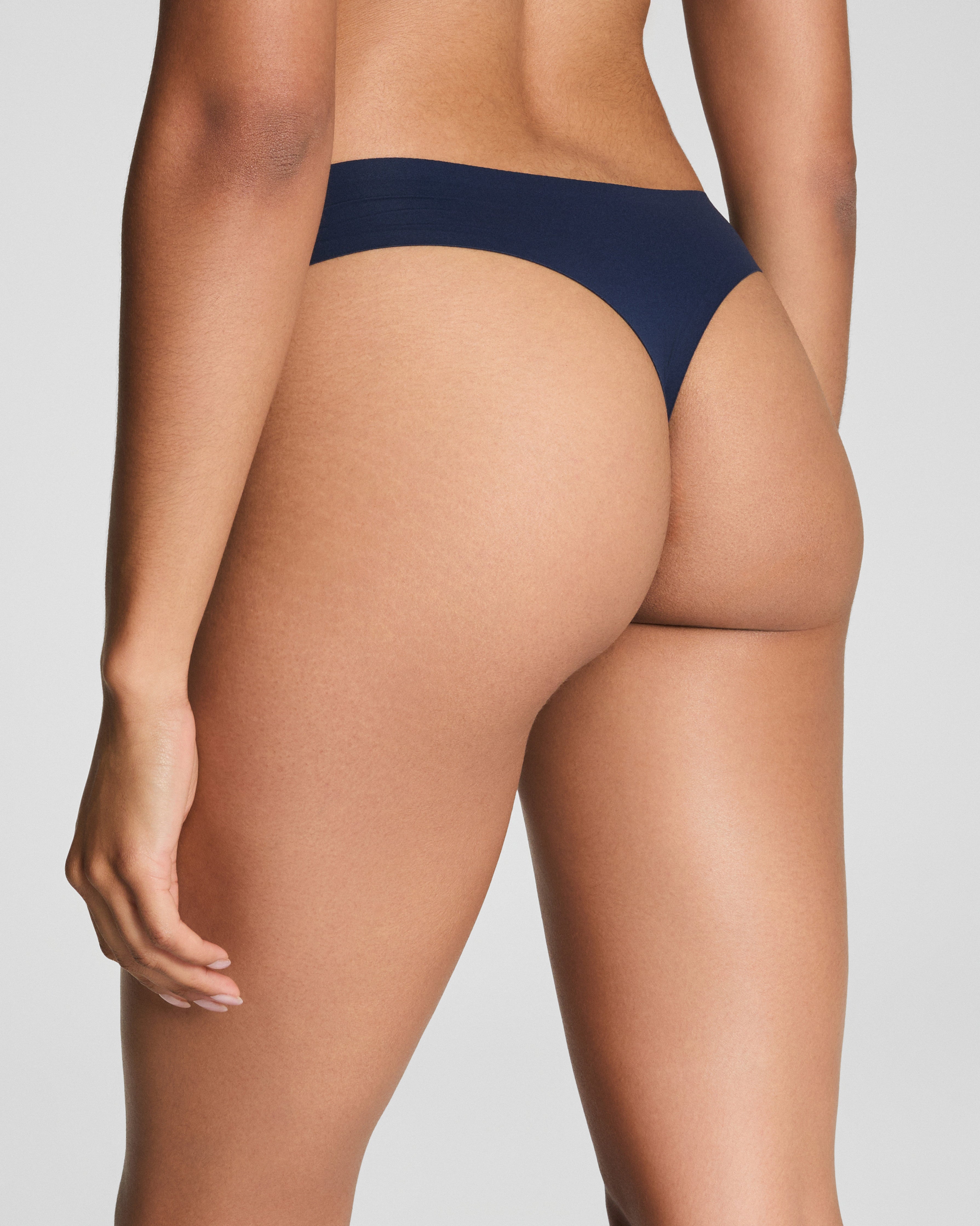 SPANXsmooth™ Fit-To-You Thong 3-Pack Box  Emerald Bay/Timeless Navy/Cafe Au Lait