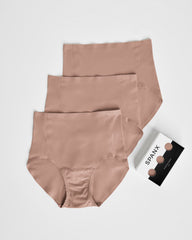 SPANXsmooth™ Fit-To-You Brief 3-Pack Box  Cafe Au Lait