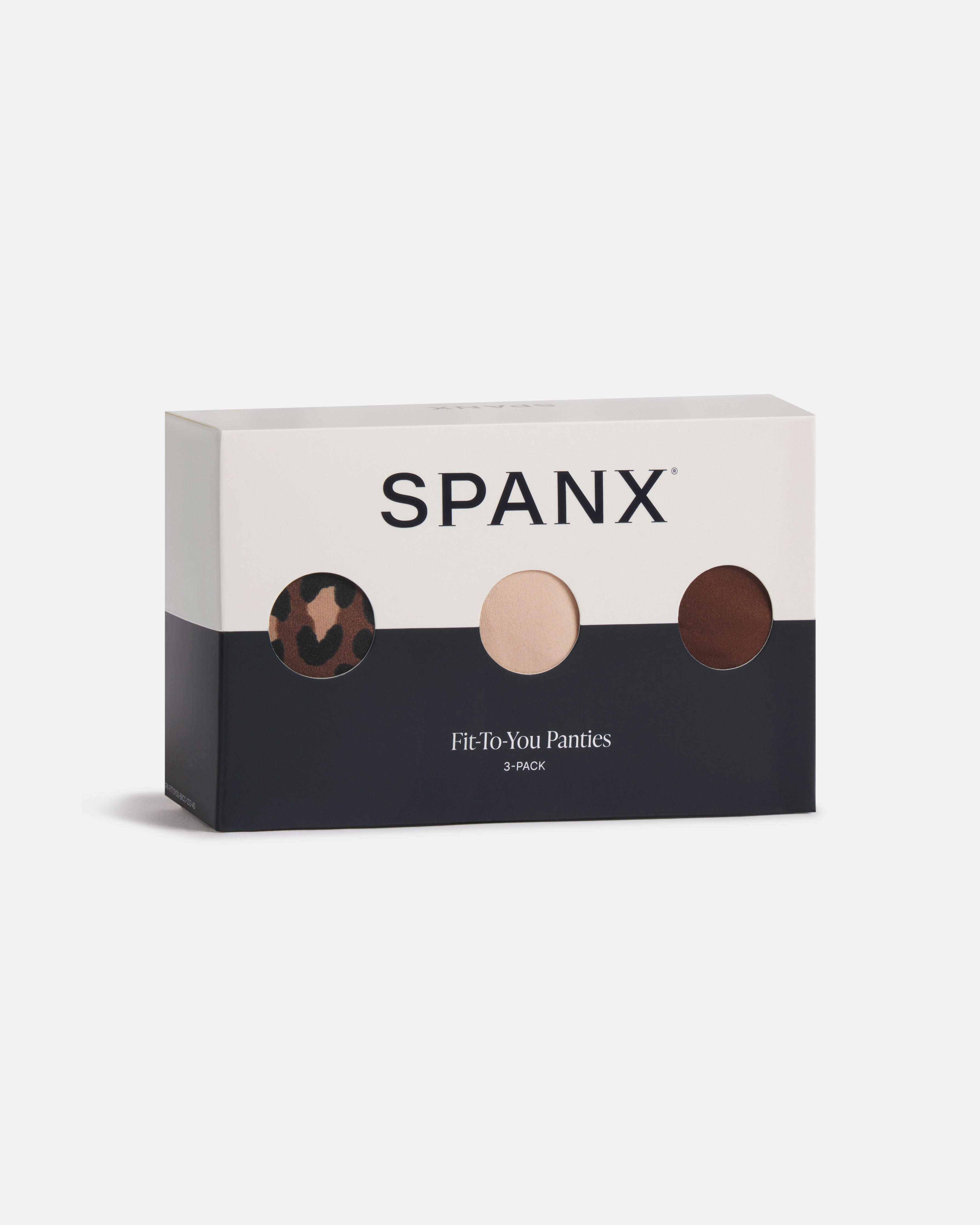 SPANXsmooth™ Fit-To-You Brief 3-Pack Box  Iconic Leopard/Naked 2.0/Espresso