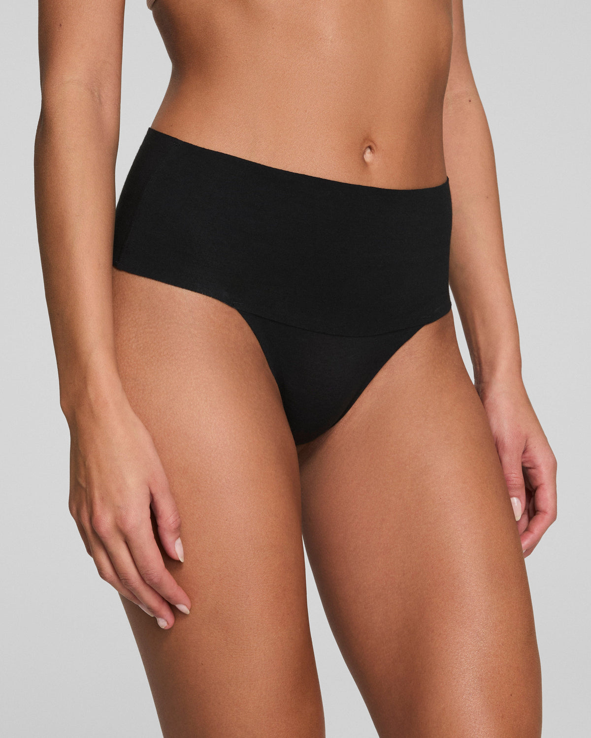 SPANXsupersmooth™ Undie-tectable® Supima® Cotton Thong  Very Black