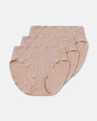SPANXsmooth™ Fit-To-You Modal Hi-Leg Brief 3-Pack Box  Champagne Beige