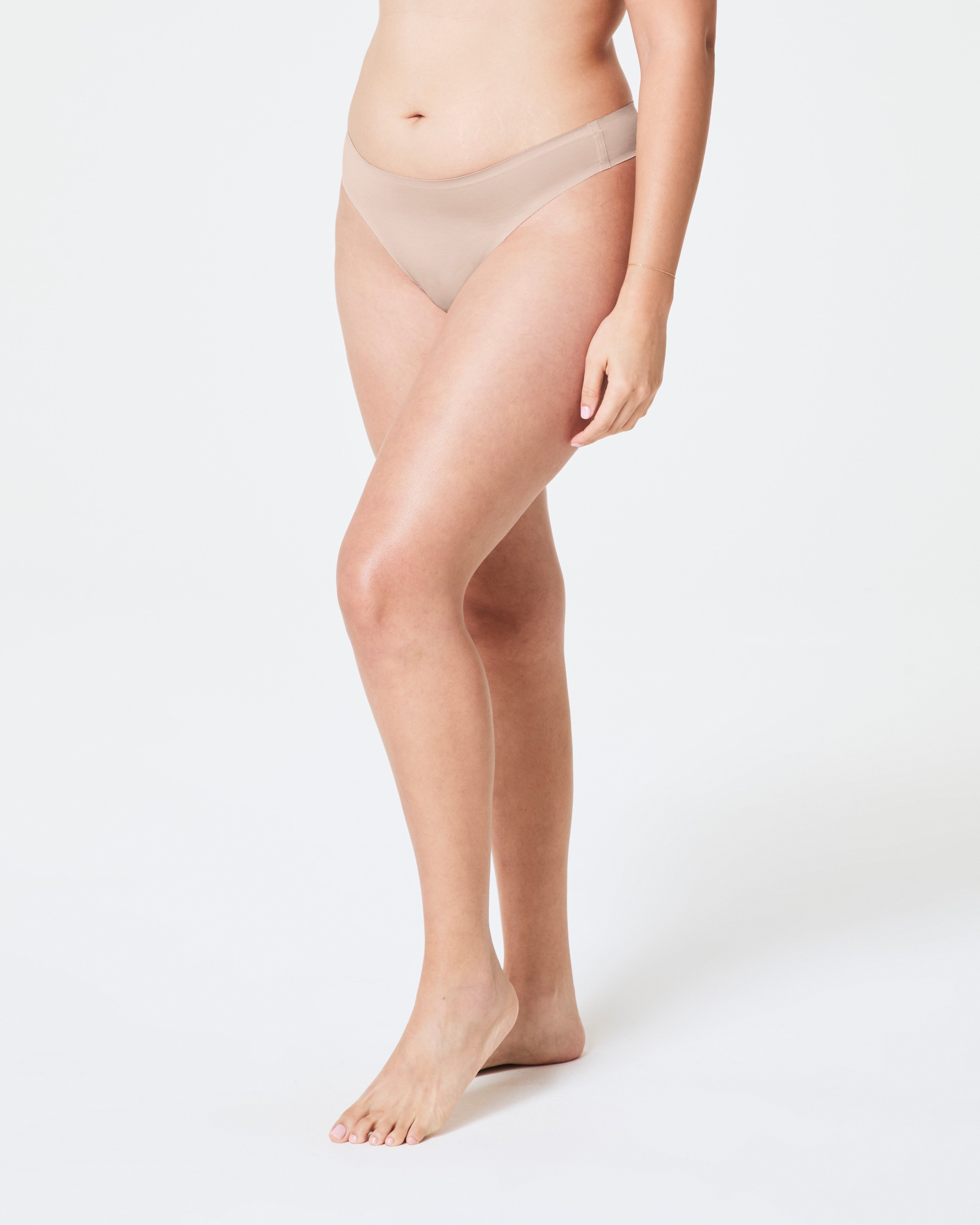 SPANXsmooth™ Fit-To-You Modal Thong 3-Pack Box  Champagne Beige
