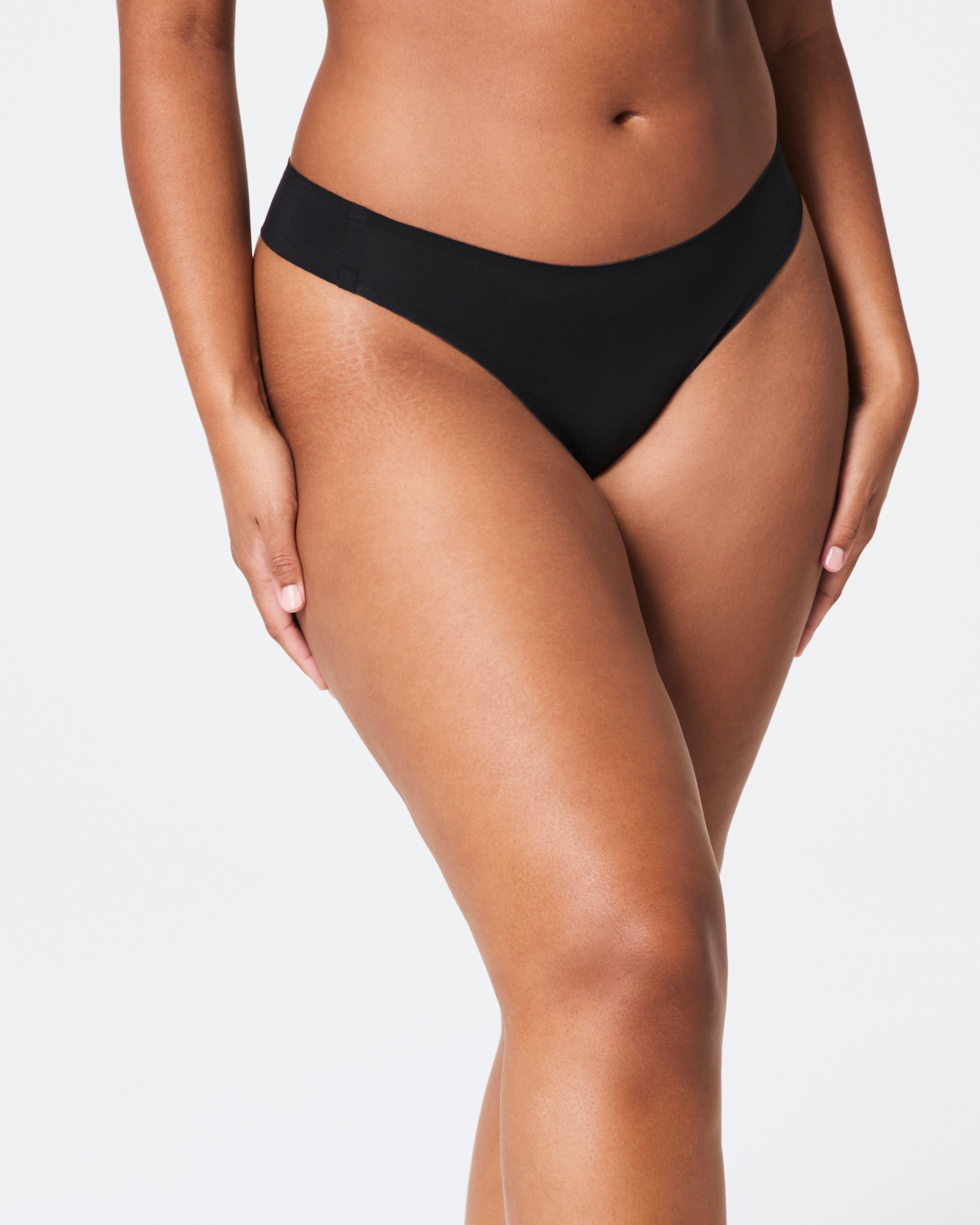 SPANXsmooth™ Fit-To-You Modal Thong 3-Pack Box  Very Black