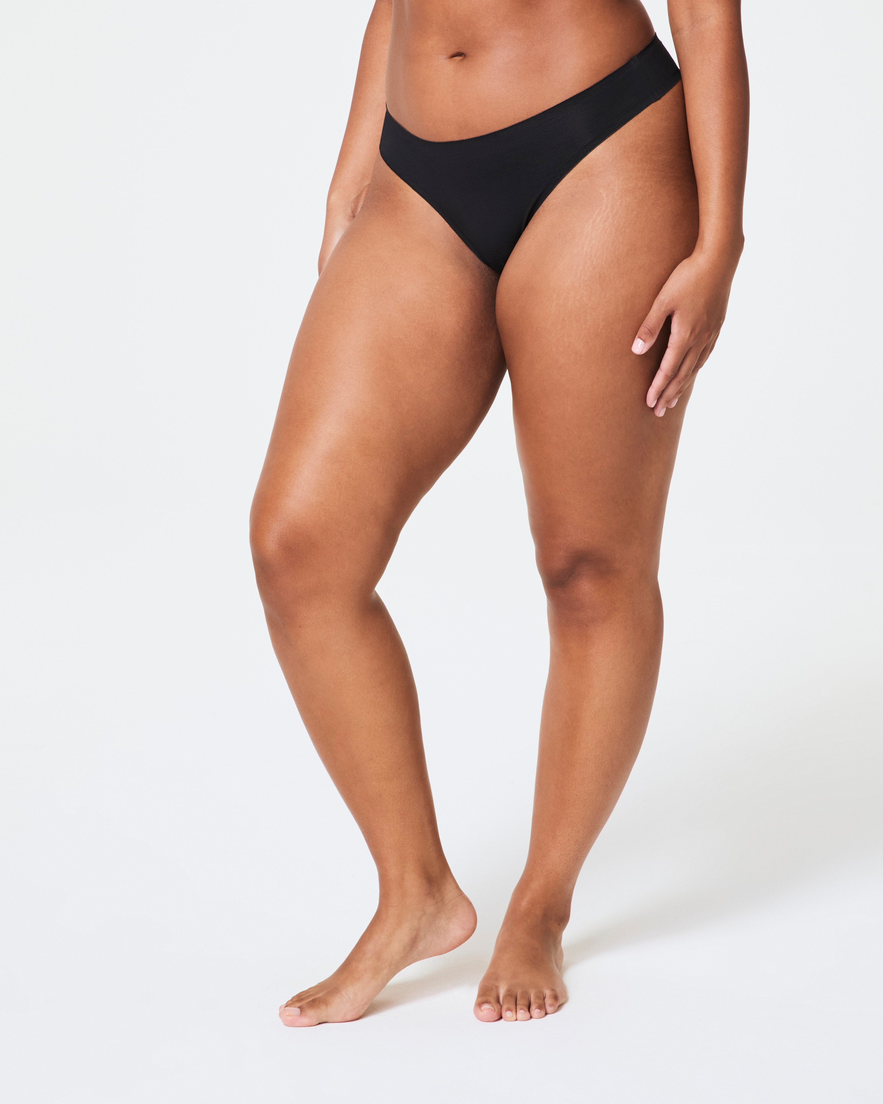 SPANXsmooth™ Fit-To-You Modal Thong 3-Pack Box  Very Black
