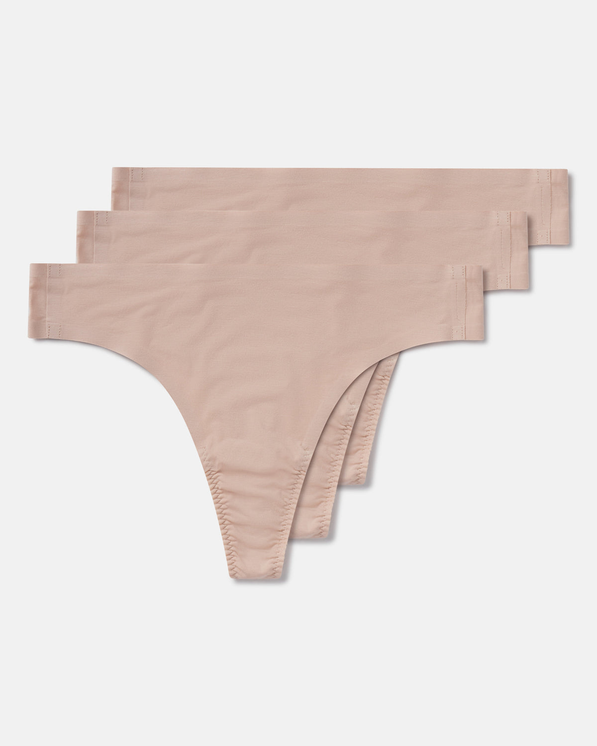 SPANXsmooth™ Fit-To-You Modal Thong 3-Pack Box  Champagne Beige