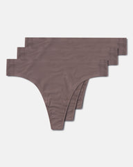 SPANXsmooth™ Fit-To-You Modal Thong 3-Pack Box  Smoke