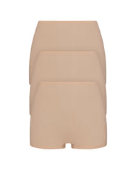SPANXsmooth™ Fit-To-You Boyshort 3-Pack Box  Toasted Oatmeal