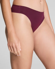 SPANXsmooth™ Fit-To-You Supima® Cotton Thong 3-Pack Box  Plum Berry/Rose Quartz/Cafe Au Lait