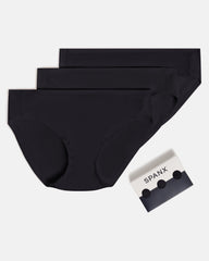 SPANXsmooth™ Fit-To-You Supima® Cotton Bikini 3-Pack  Very Black