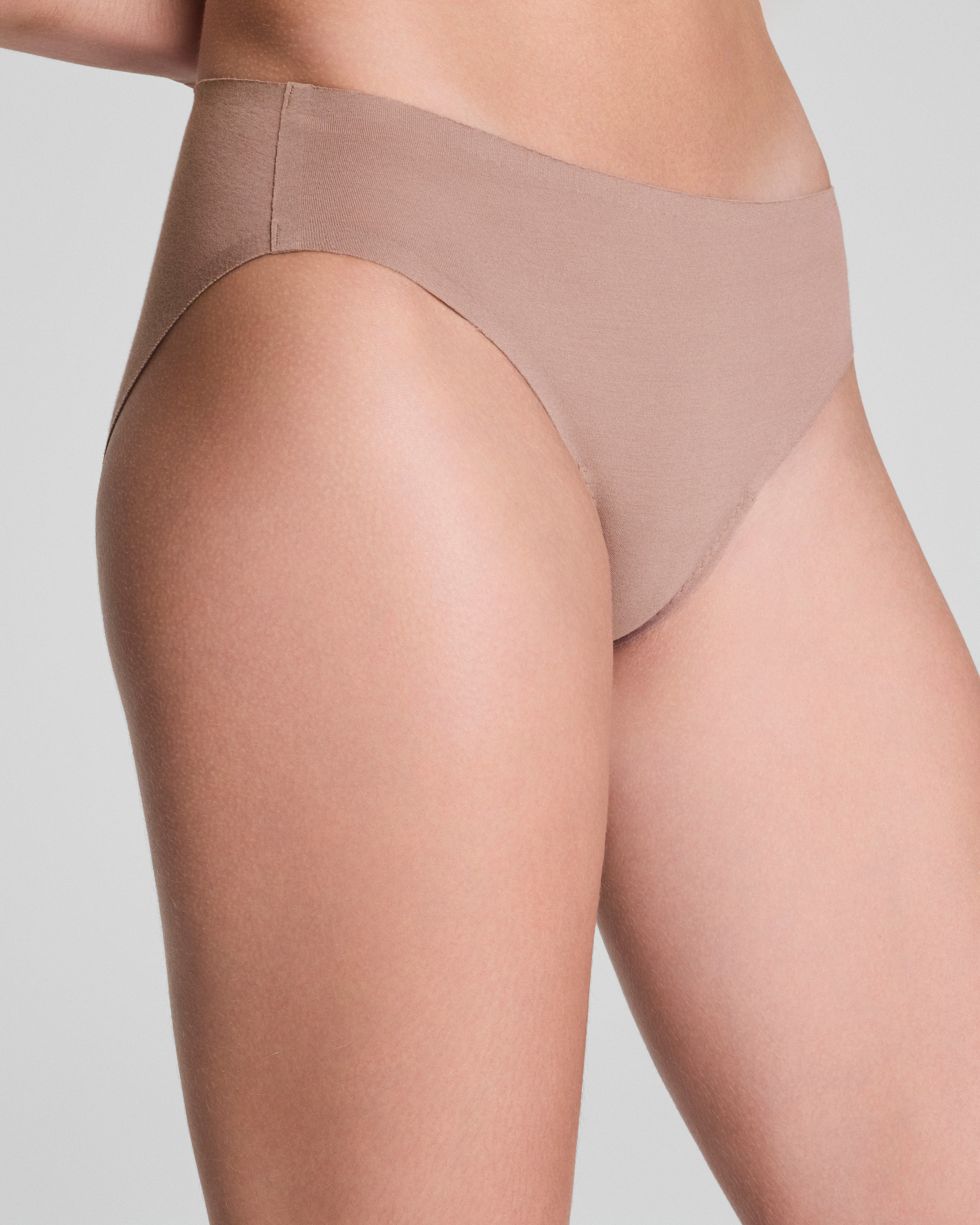 SPANXsmooth™ Fit-To-You Supima® Cotton Bikini 3-Pack  Plum Berry/Rose Quartz/Cafe Au Lait