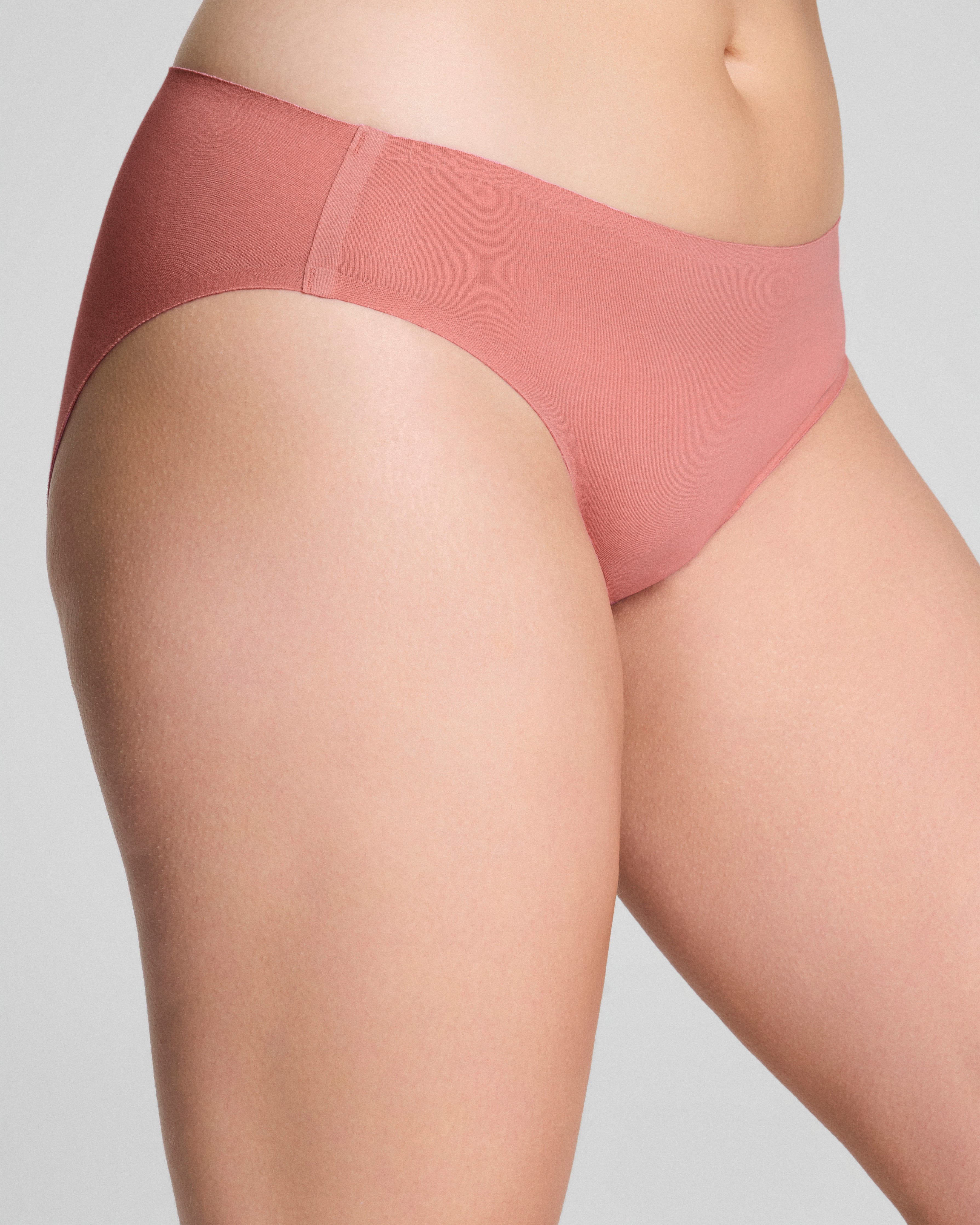 SPANXsmooth™ Fit-To-You Supima® Cotton Bikini 3-Pack  Plum Berry/Rose Quartz/Cafe Au Lait