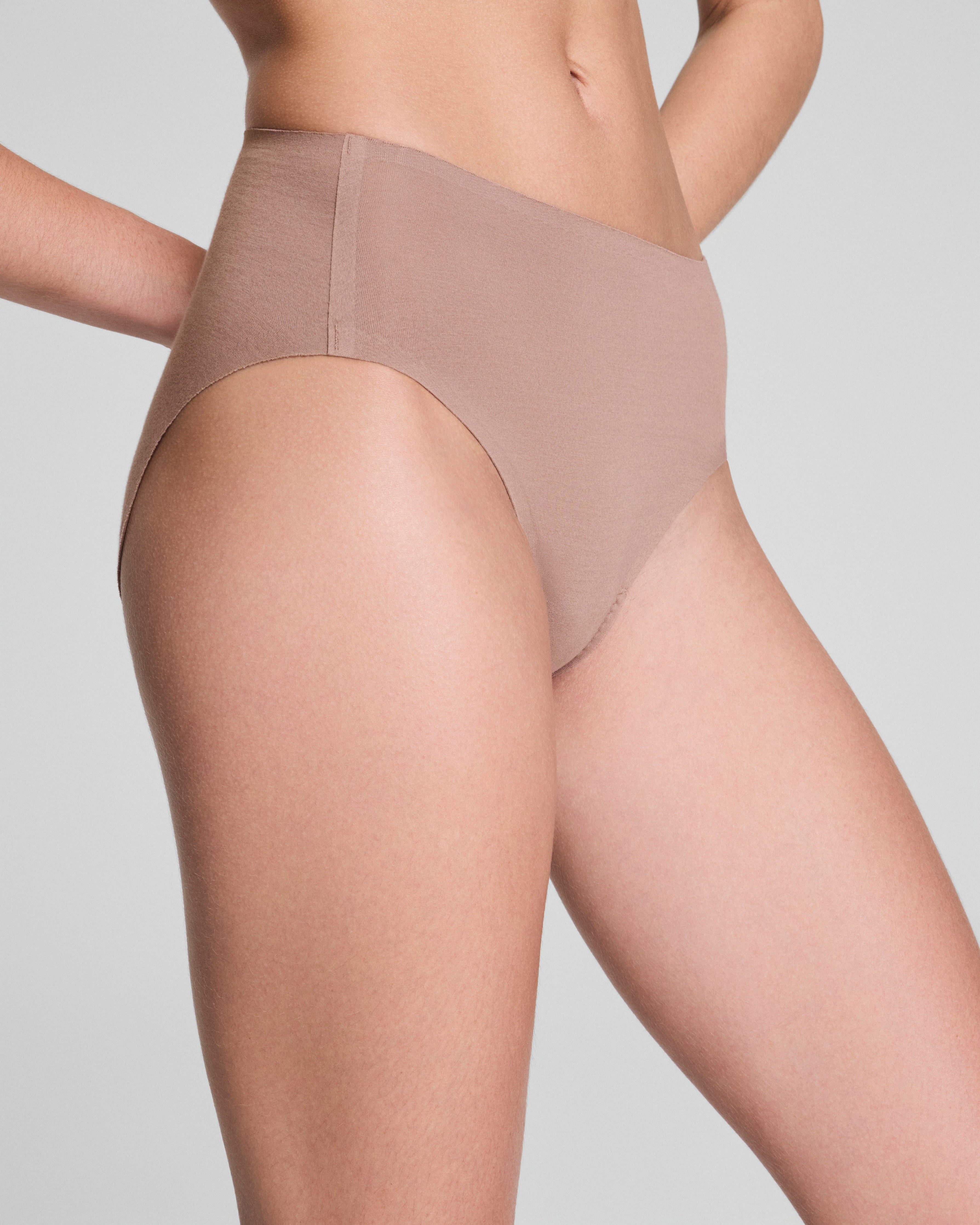 SPANXsmooth™ Fit-To-You Supima® Cotton Brief 3-Pack  Plum Berry/Rose Quartz/Cafe Au Lait