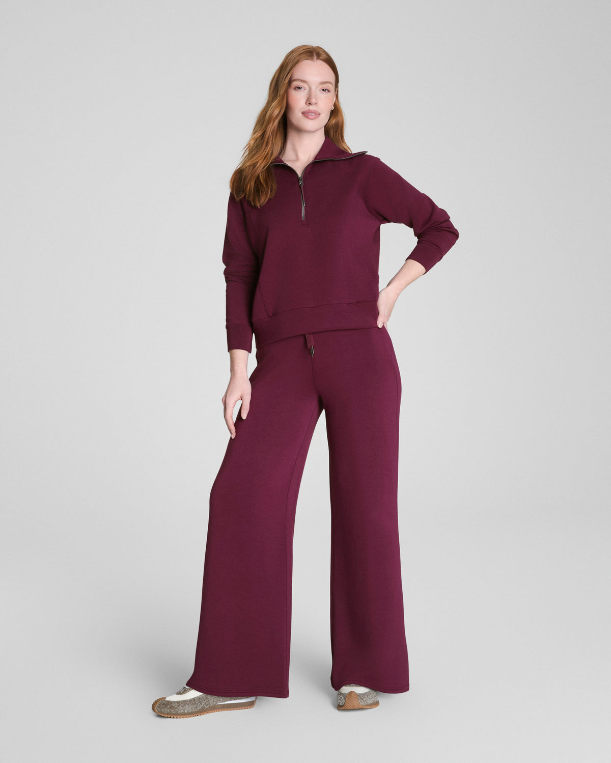 SPANX AirEssentials® Wide Leg Pant  Plum Berry