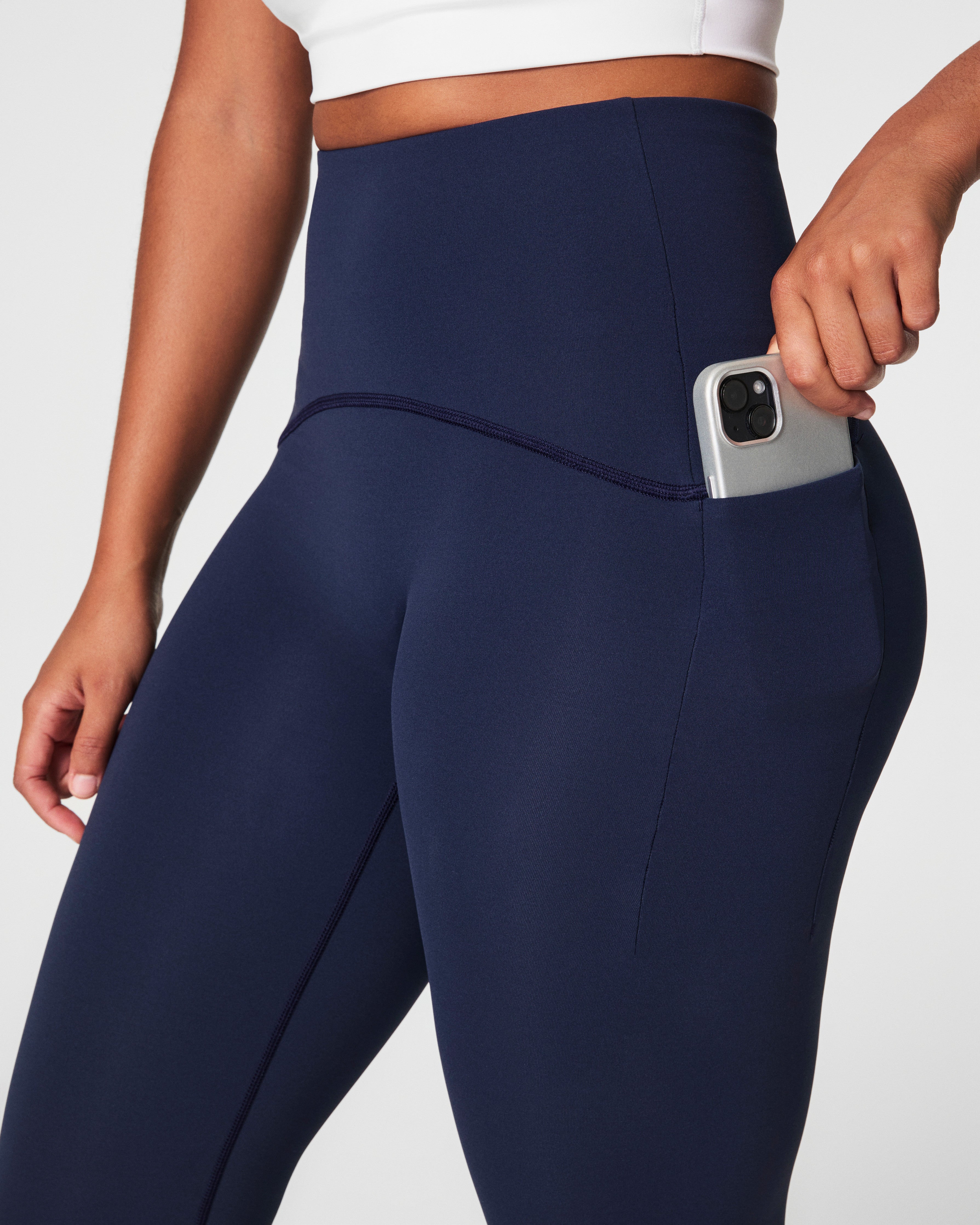 SPANXshape™ Booty Boost® Side Pocket Leggings  Timeless Navy