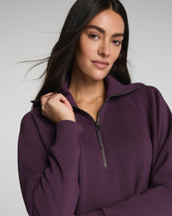 SPANX AirEssentials® Half Zip  Blackberry