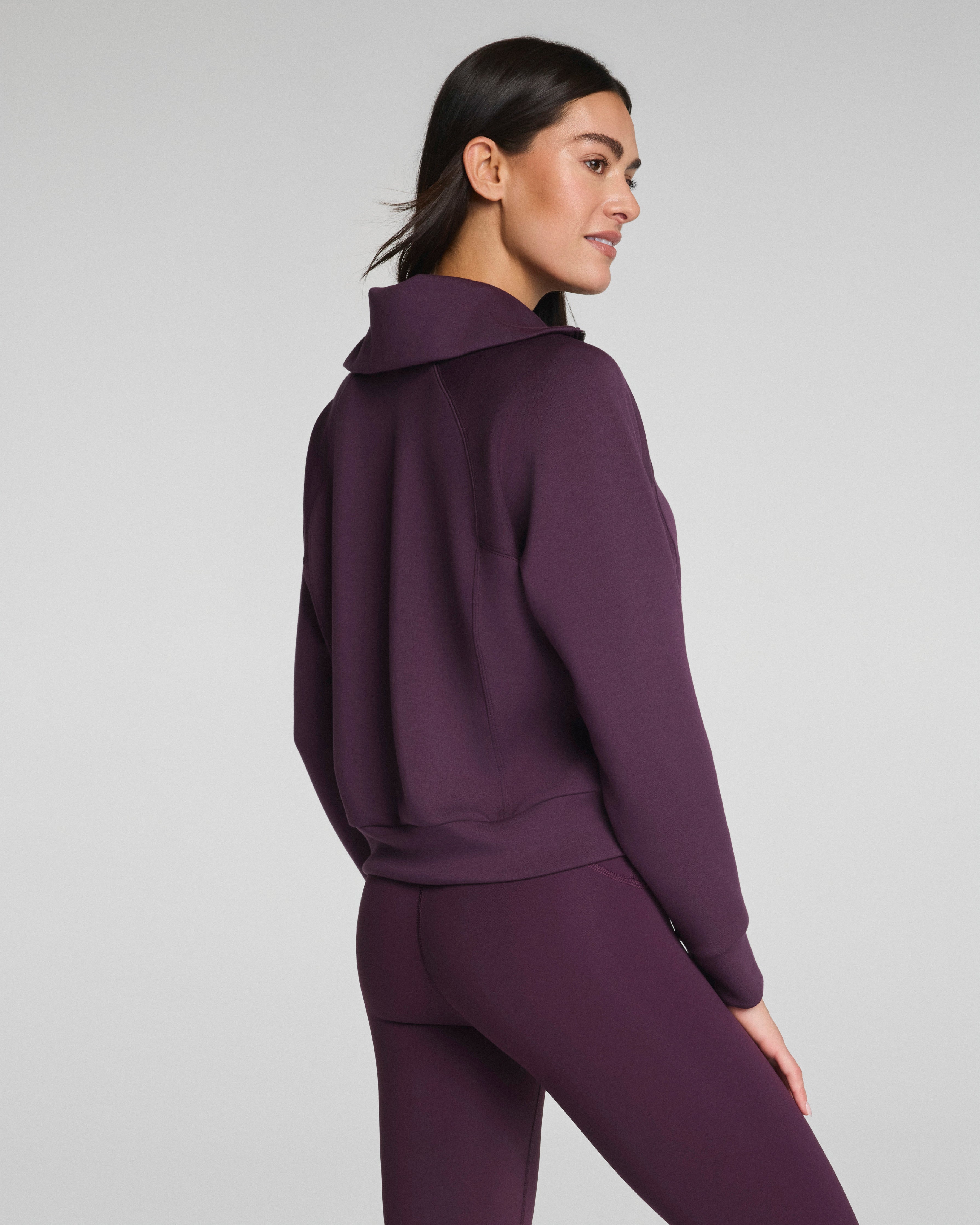 SPANX AirEssentials® Half Zip  Blackberry