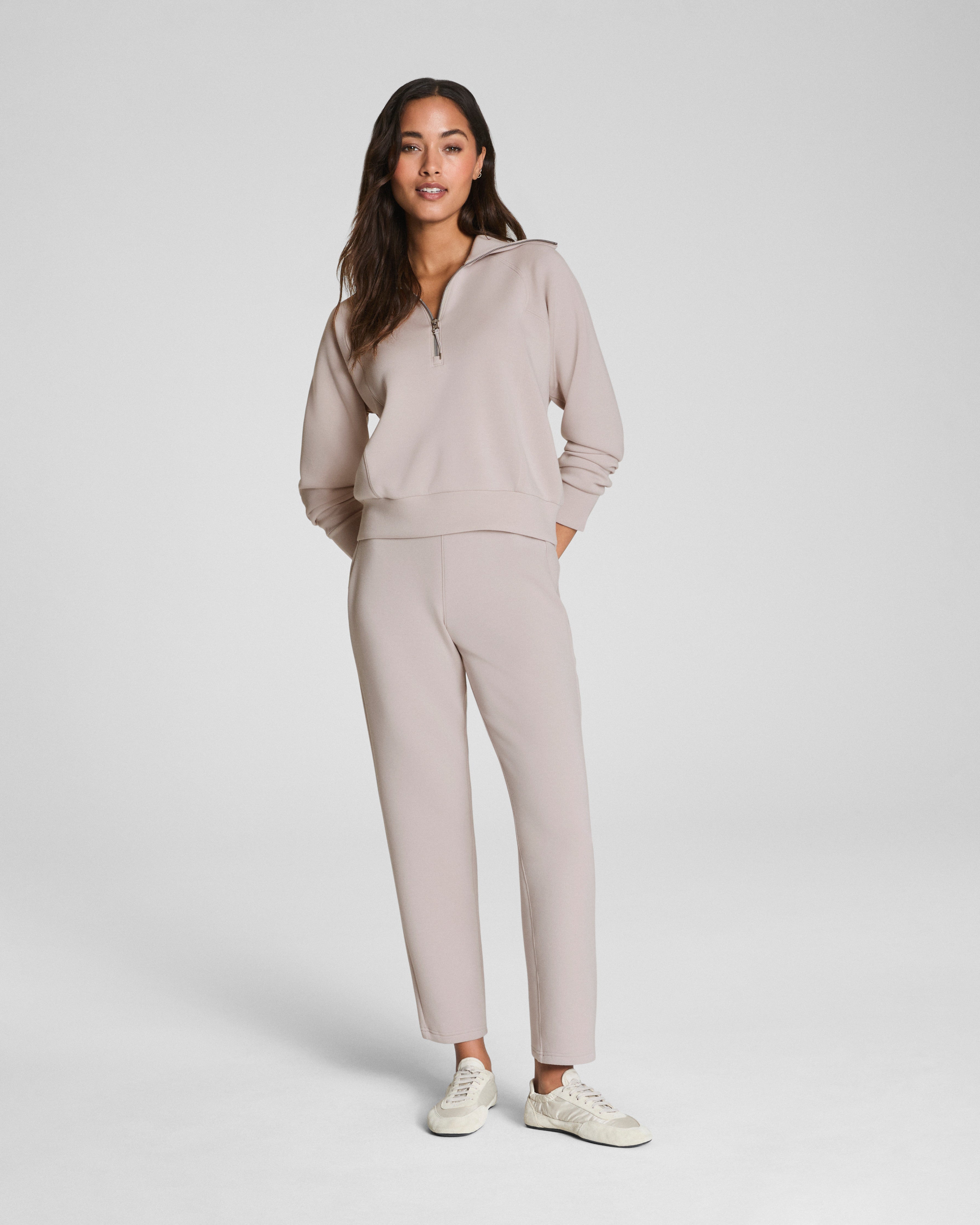 SPANX AirEssentials® Half Zip  French Grey