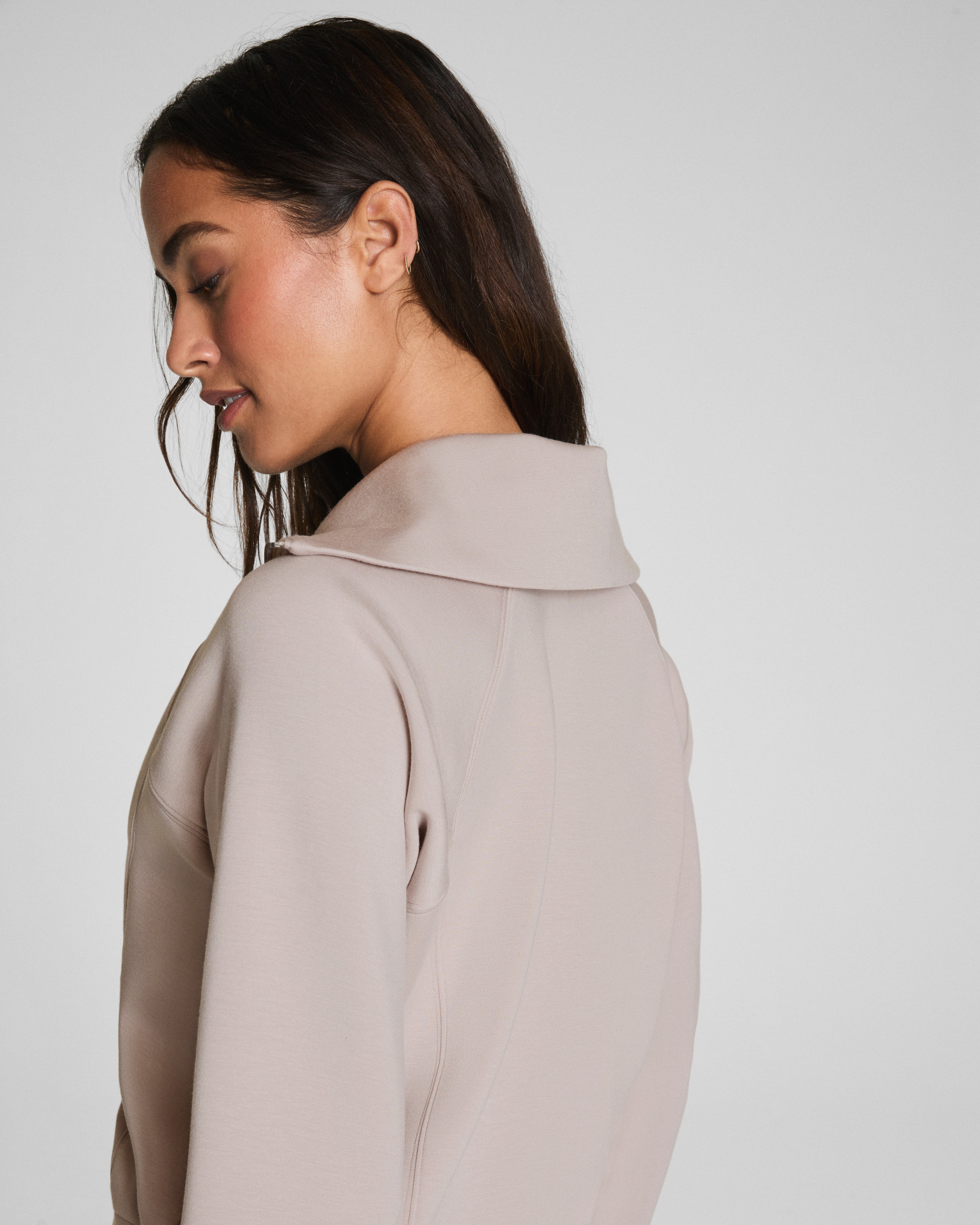 SPANX AirEssentials® Half Zip  French Grey