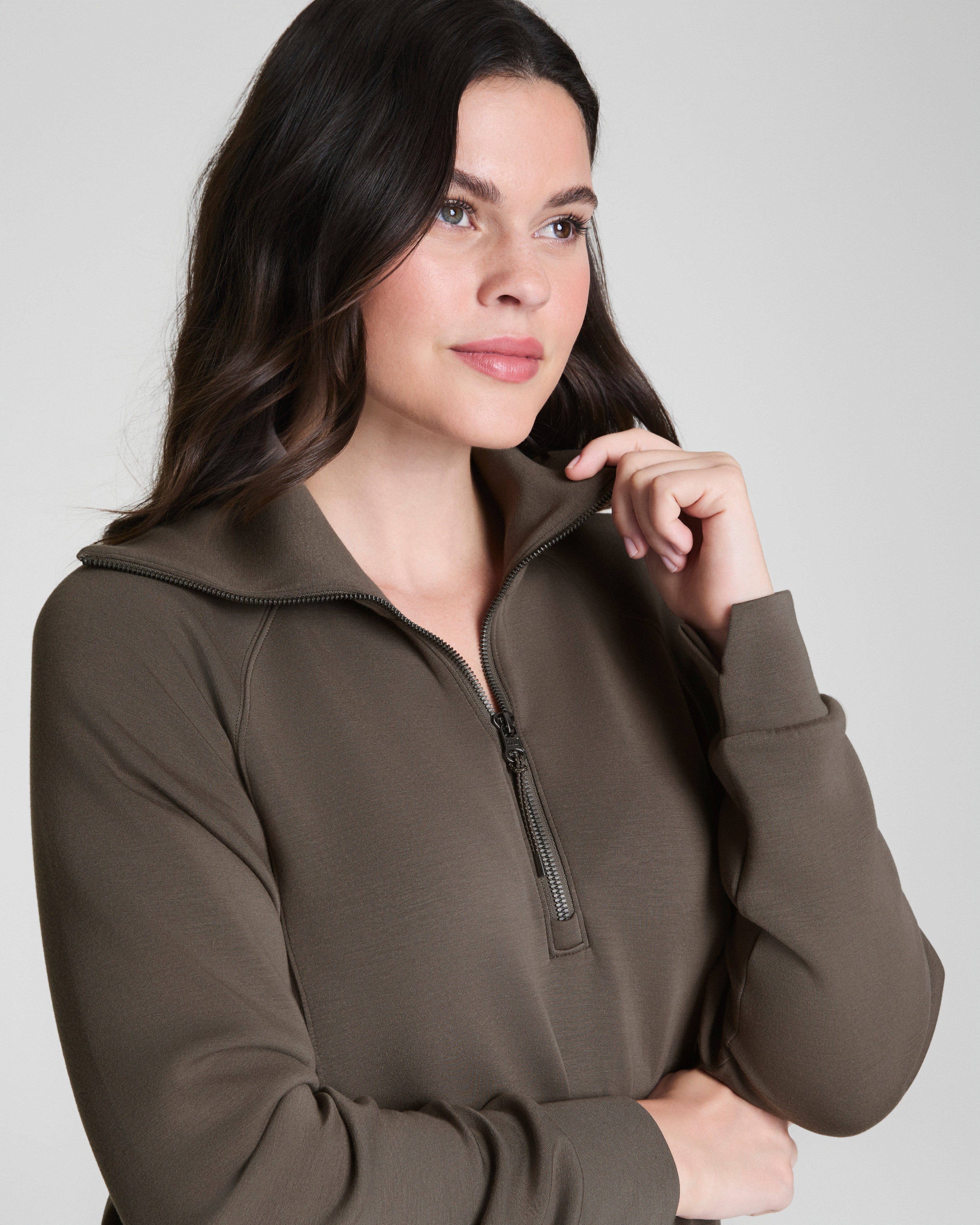 SPANX AirEssentials® Half Zip  Mineral