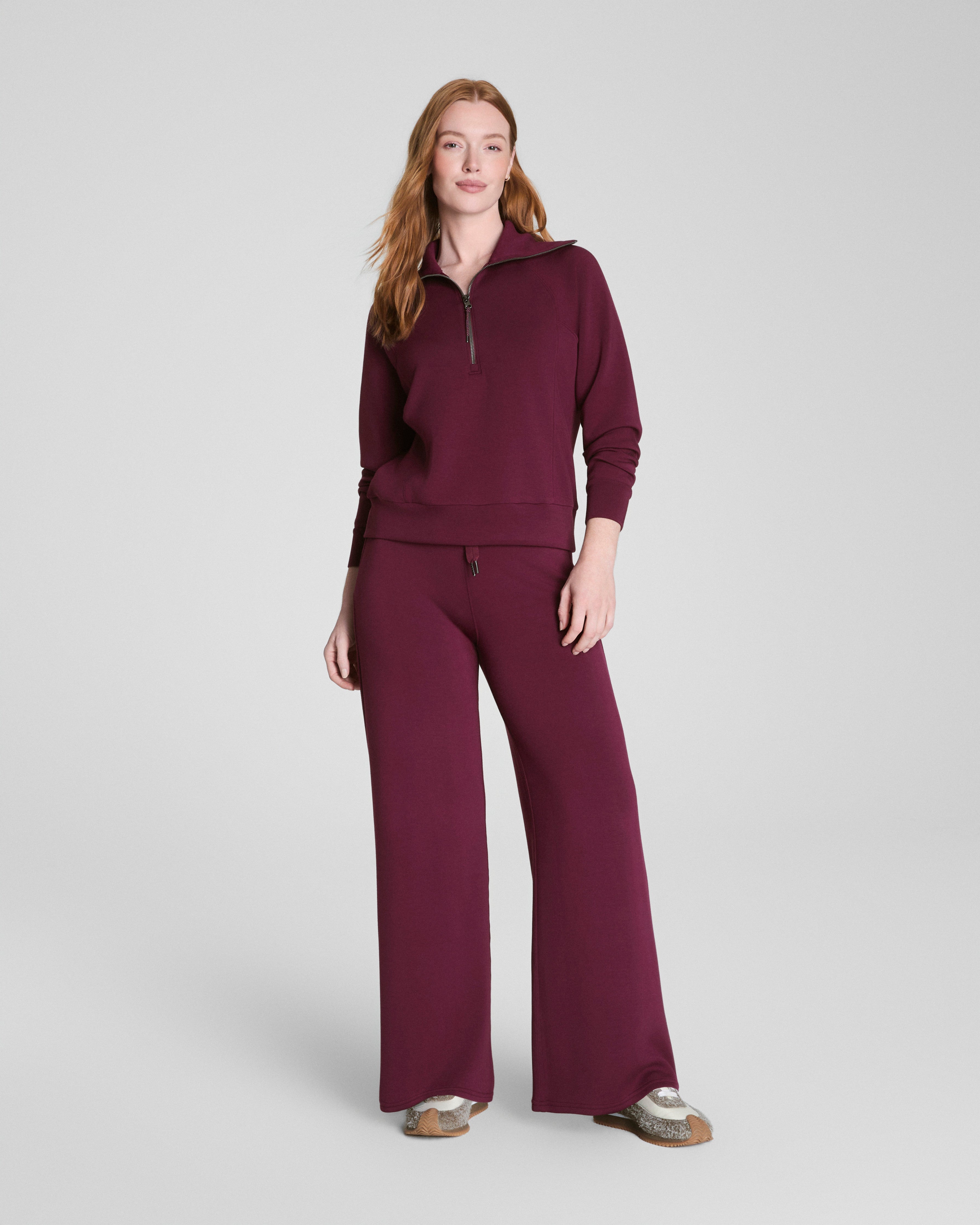 SPANX AirEssentials® Half Zip  Plum Berry