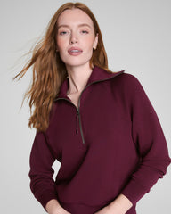 SPANX AirEssentials® Half Zip  Plum Berry