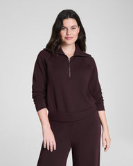 SPANX AirEssentials® Half Zip  Truffle Brown