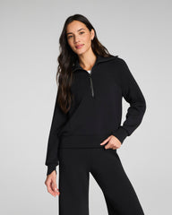 SPANX AirEssentials® Half Zip  Very Black