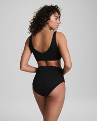 SPANXshape™ Swim Pique Plunge Bikini Top  Very Black