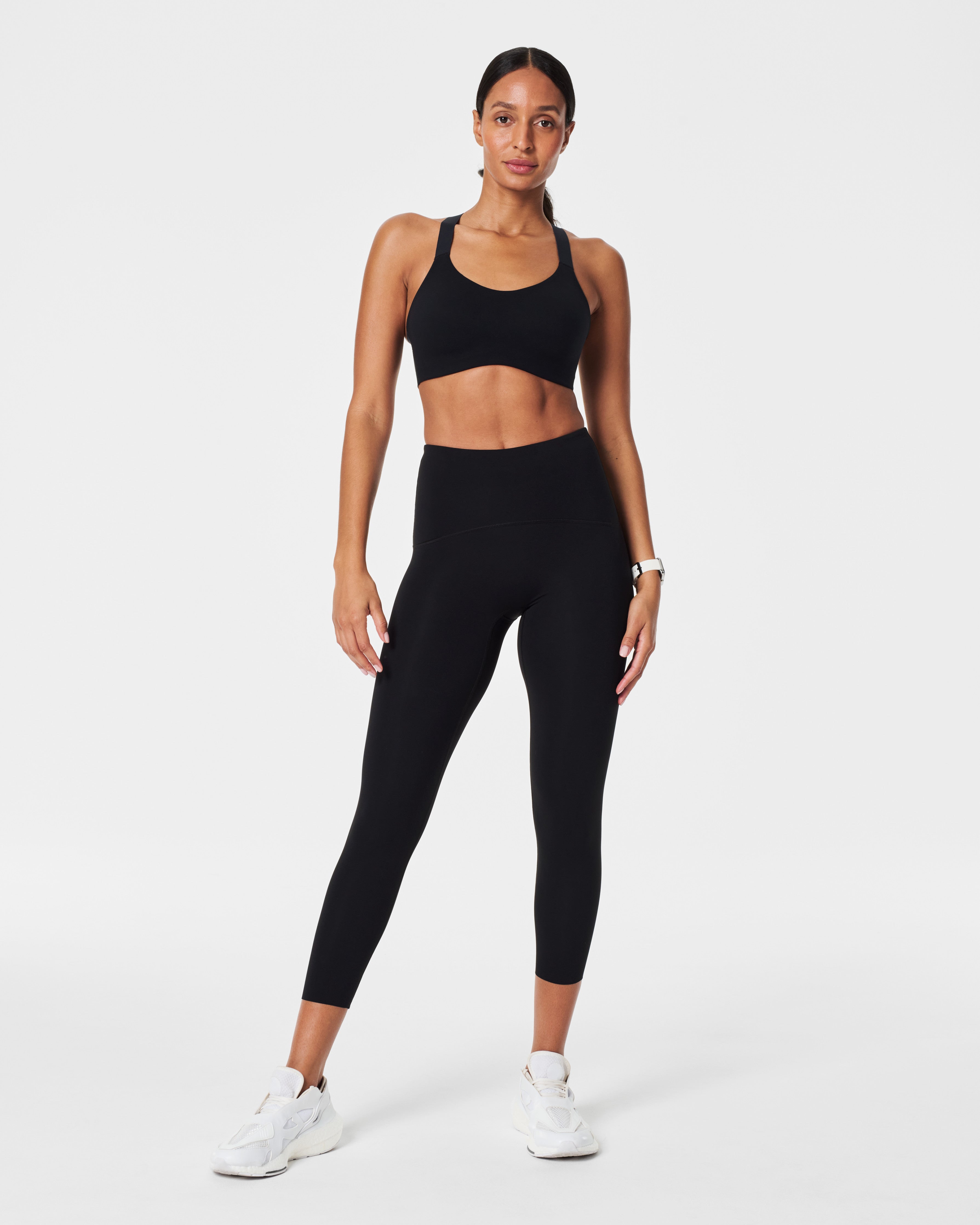 SPANX® FlexFeel Medium Impact Sports Bra  Very Black
