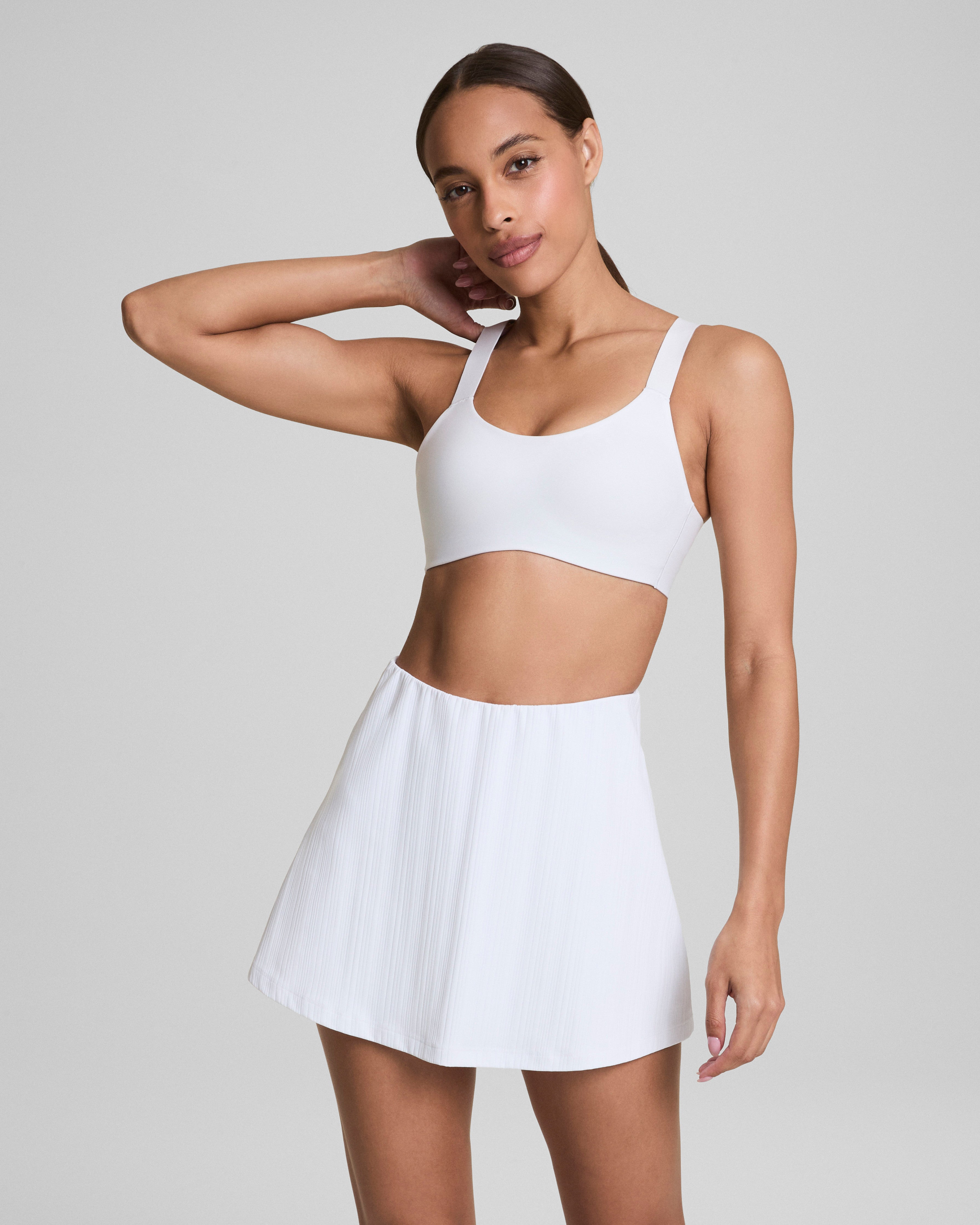 SPANX® FlexFeel Medium Impact Sports Bra  Vivid White