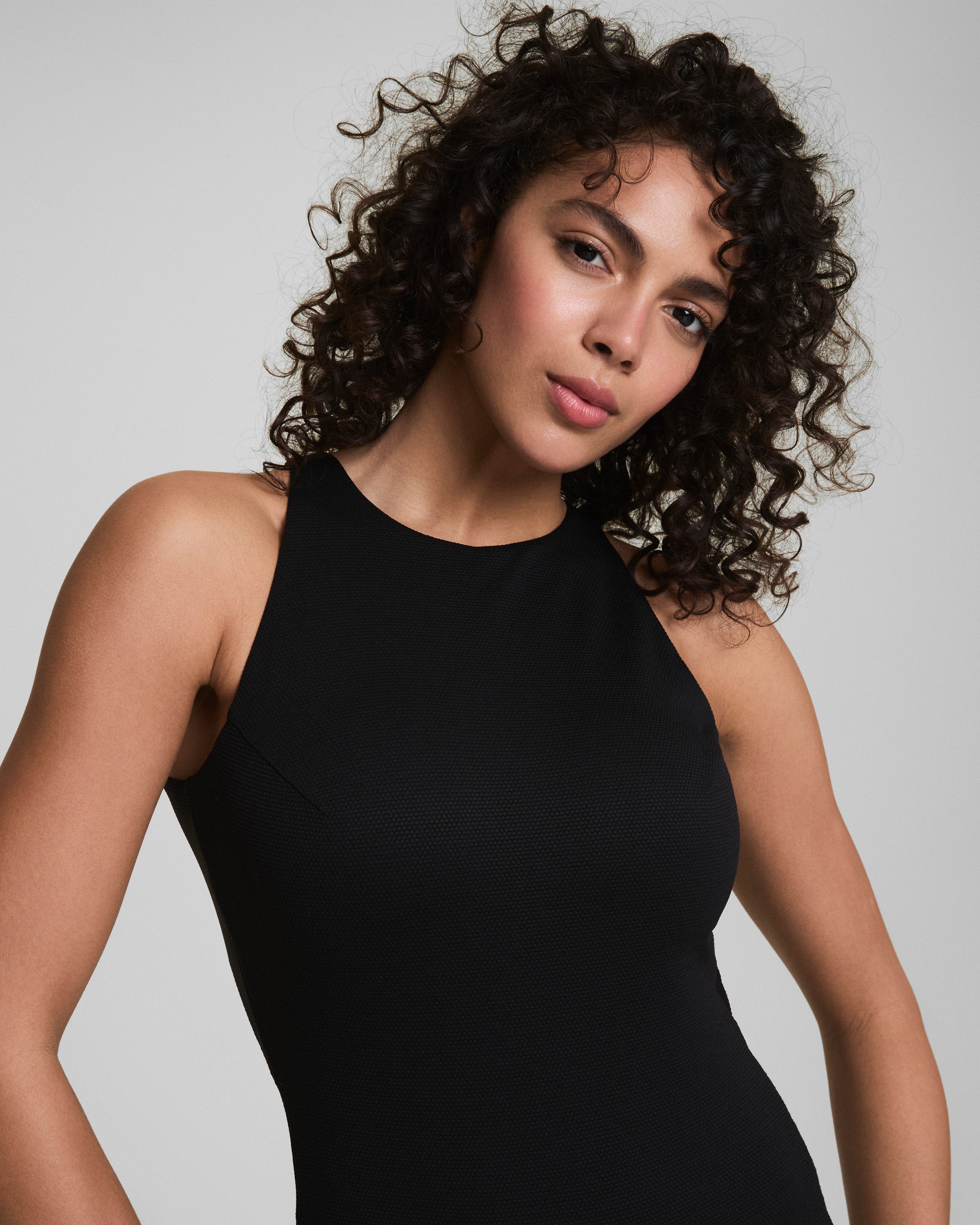 SPANXshape™ Swim Pique High Neck One-Piece  Very Black