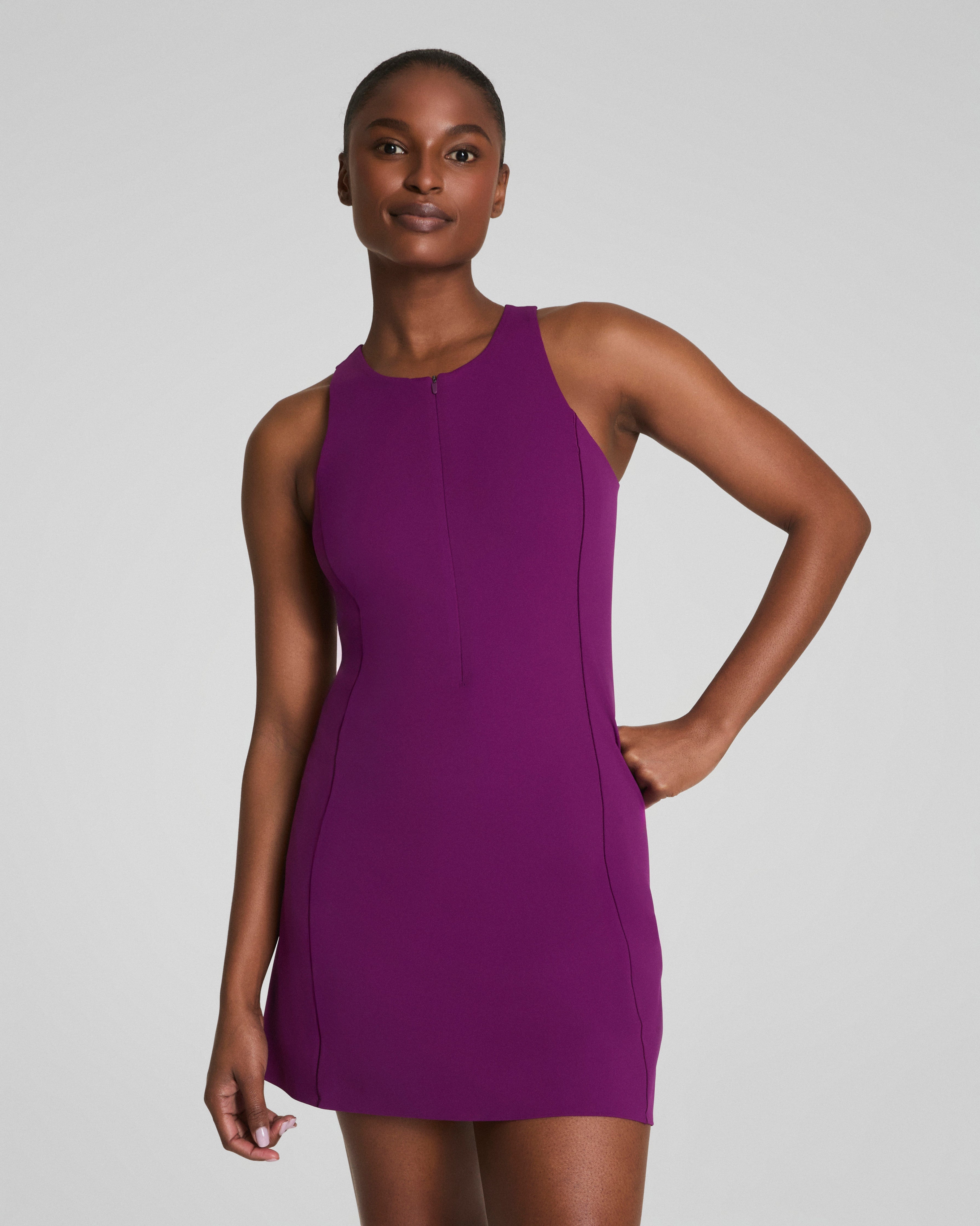 SPANXshape™ Get Moving Zip Front Dress  Snapdragon