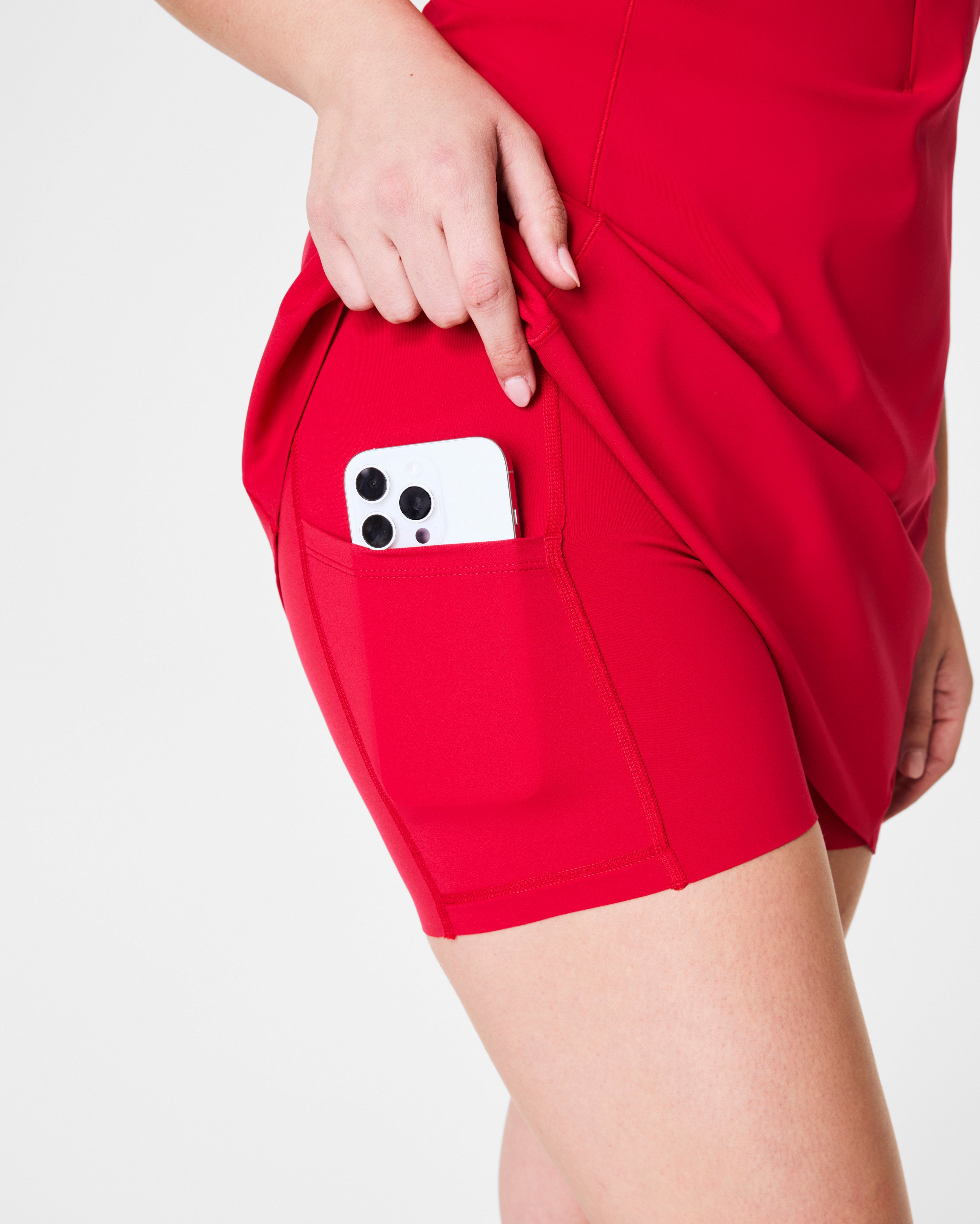 SPANXshape™ Get Moving Zip Front Dress  Spanx Red