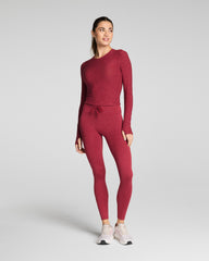 SPANXsupersmooth™ SoftStretch Full-Length Leggings  Red Merlot Heather