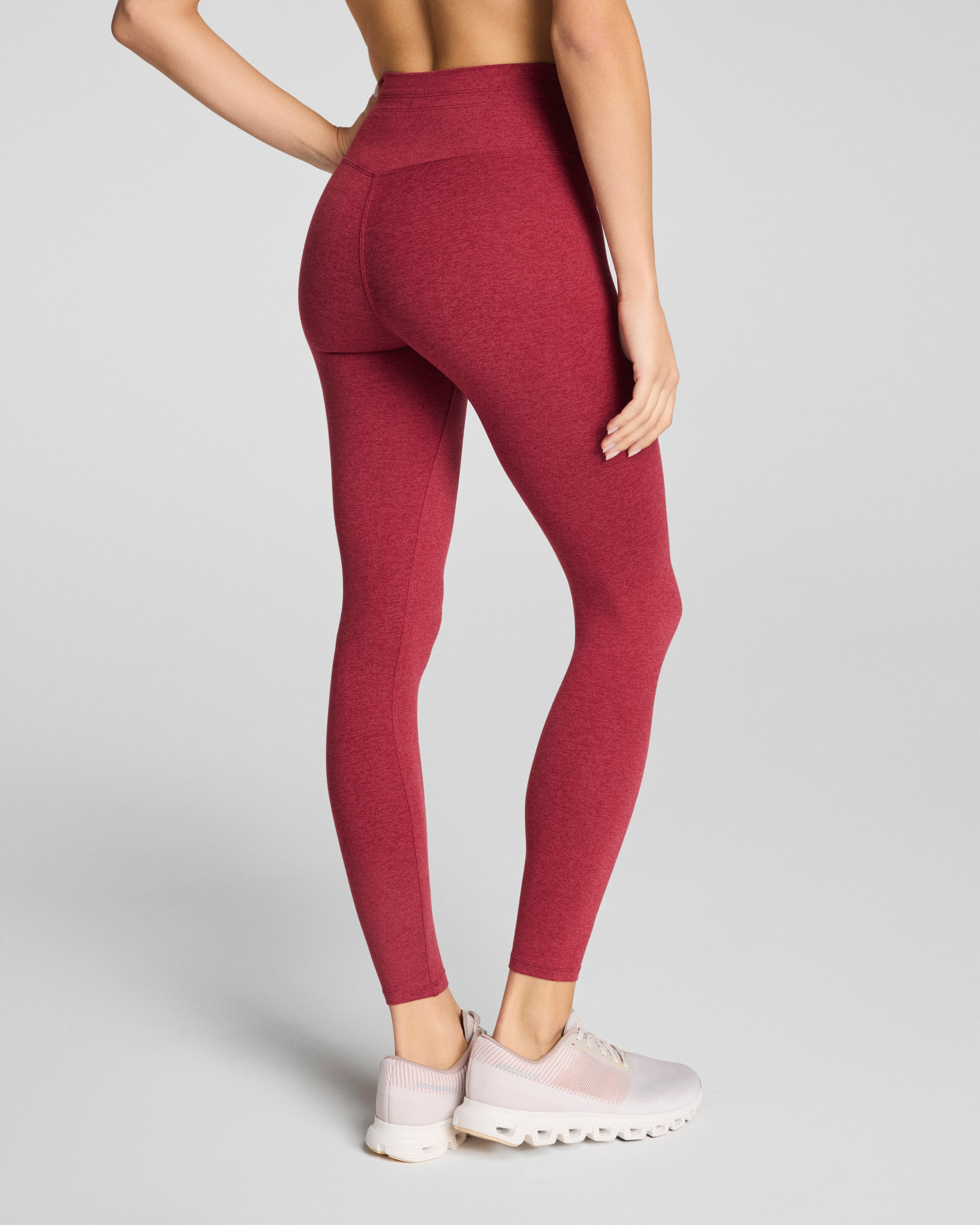 SPANXsupersmooth™ SoftStretch Full-Length Leggings  Red Merlot Heather