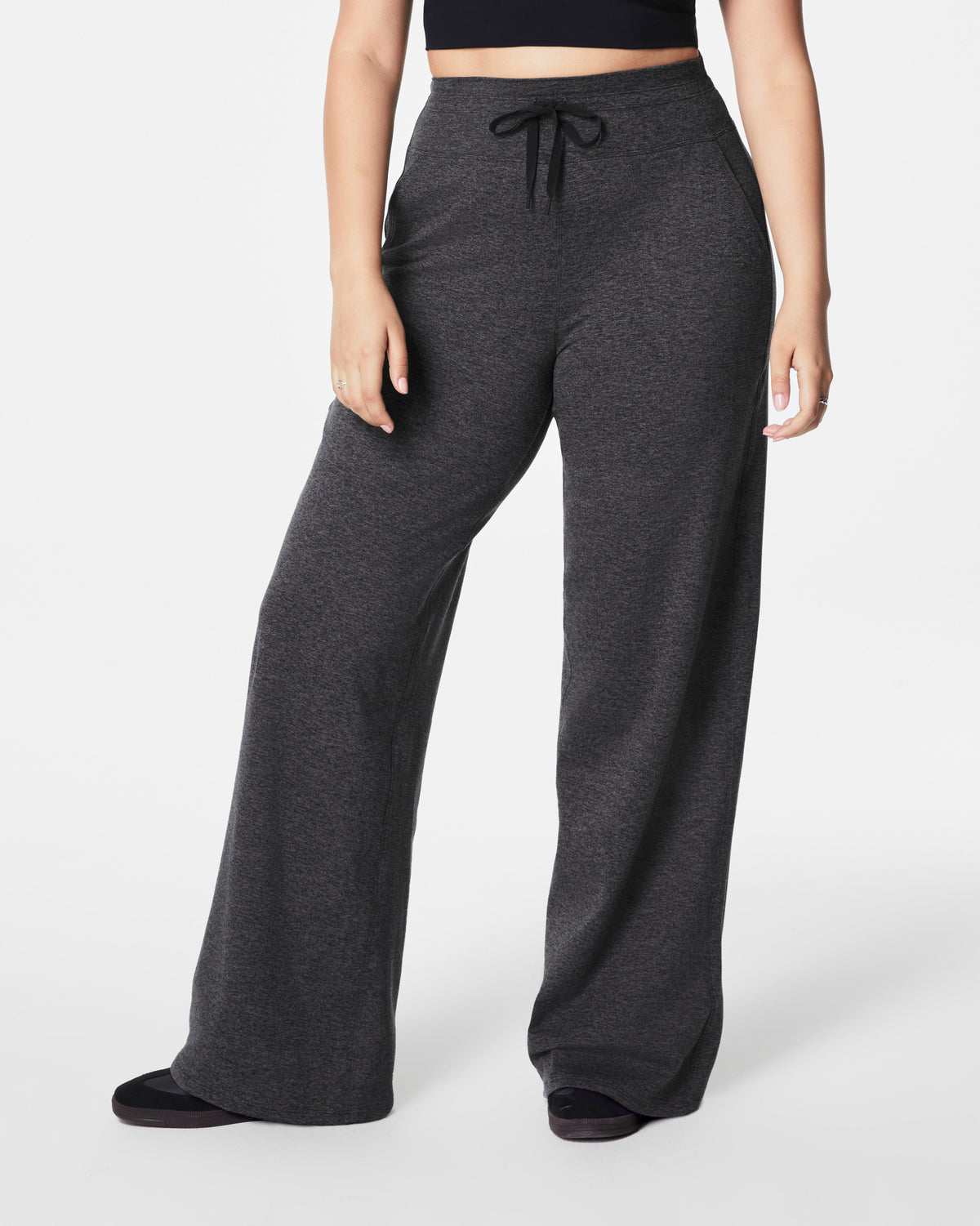SPANXsmooth™ SoftStretch Wide Leg Pant  Very Black / Dark Ash Heather