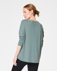 SPANX® Outpace Long Sleeve Top  Fennel