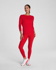 SPANX® Outpace Long Sleeve Top  Spanx Red