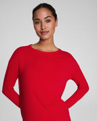 SPANX® Outpace Long Sleeve Top  Spanx Red