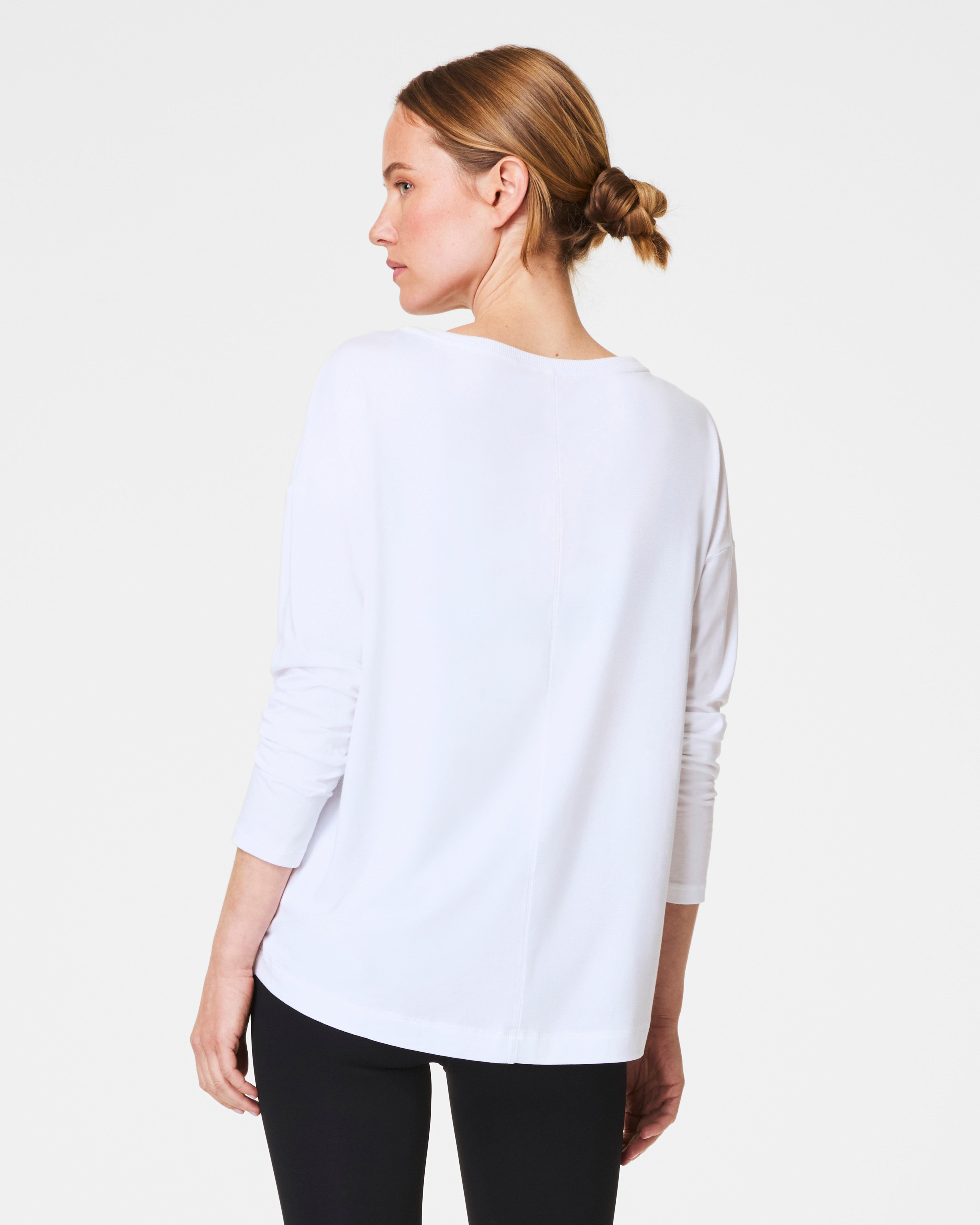 SPANX® Outpace Long Sleeve Top  Vivid White
