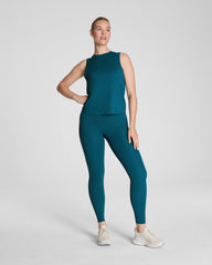 SPANXshape™ CoreLuxe Full-Length Leggings with Mid-Tummy Compression  Emerald Bay