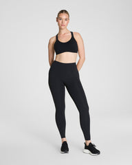 SPANXshape™ CoreLuxe Full-Length Leggings with Mid-Tummy Compression  Very Black