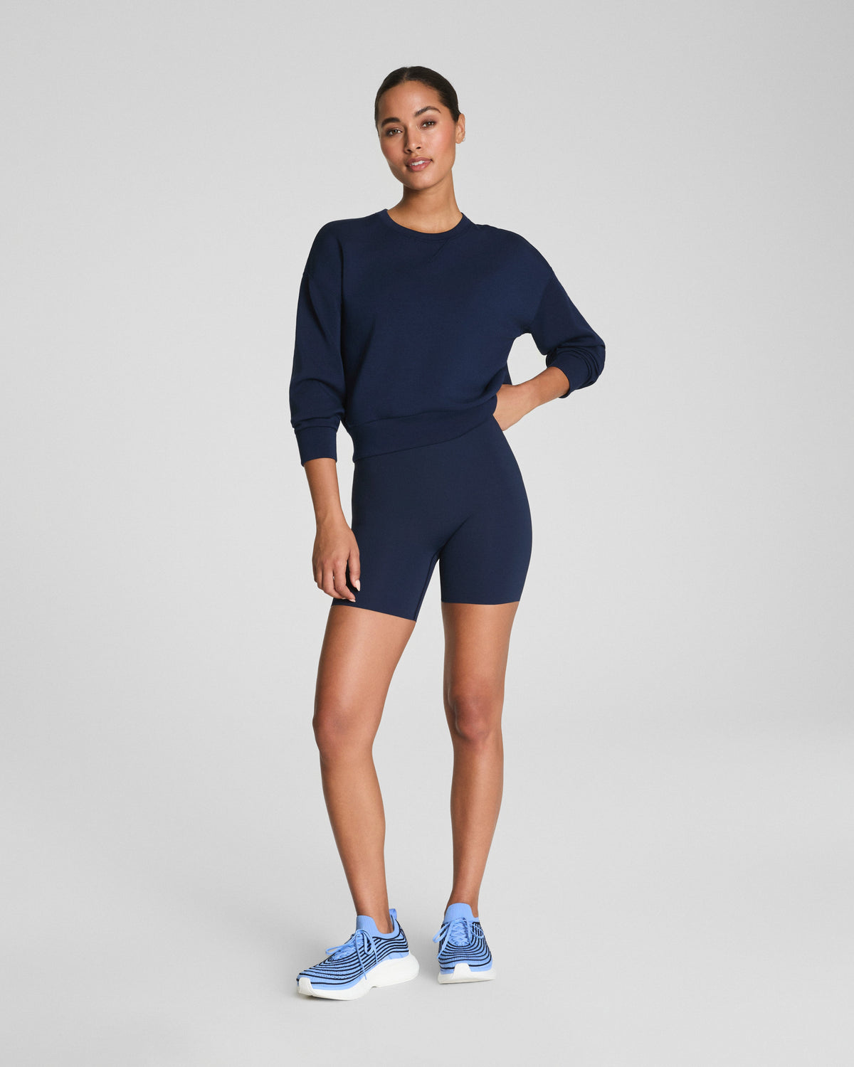 SPANXshape™ CoreLuxe Bike Short with Mid-Tummy Compression, 6"  Timeless Navy