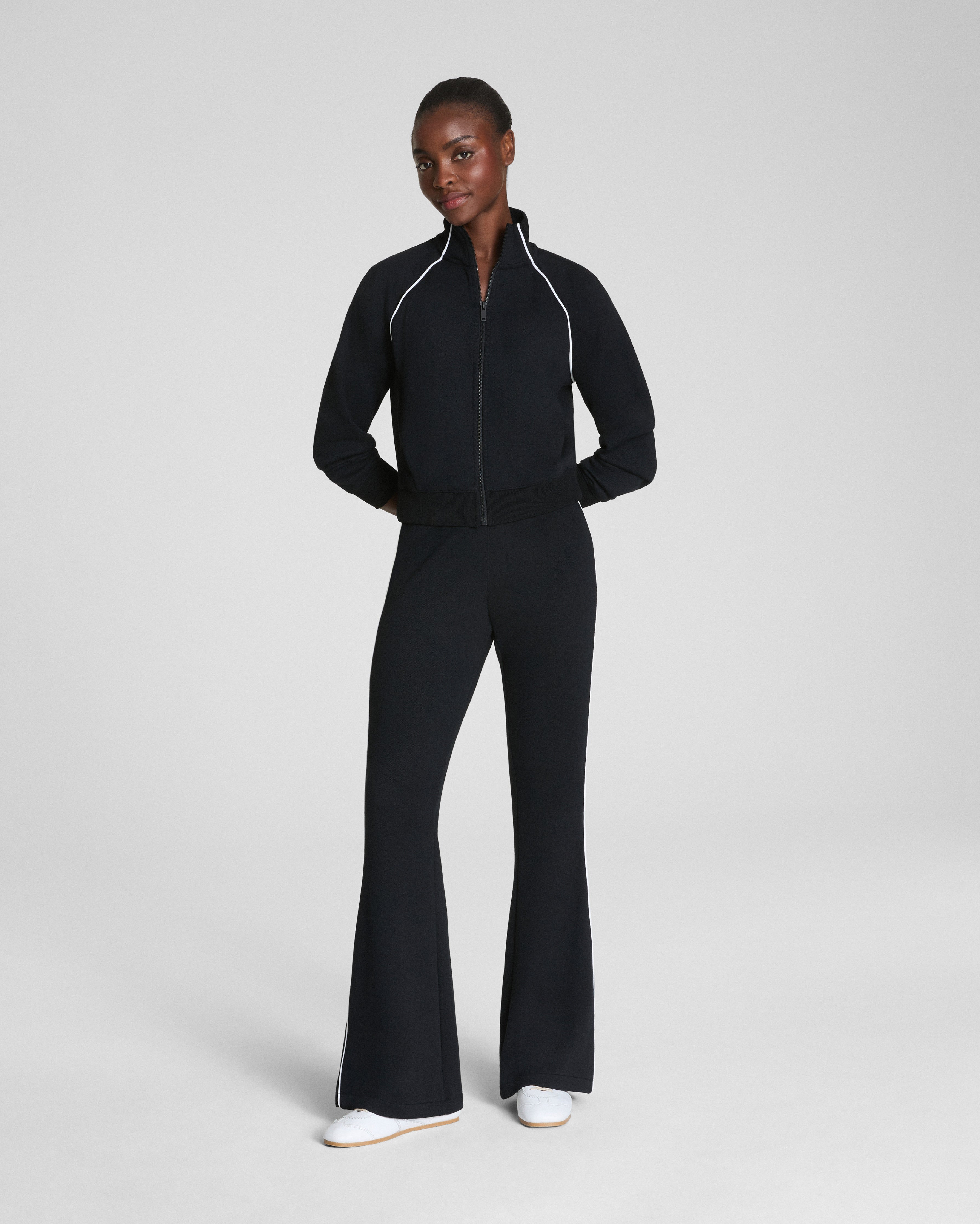 SPANX AirEssentials® Pique Full Zip Track Jacket  Very Black