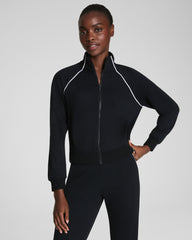 SPANX AirEssentials® Pique Full Zip Track Jacket  Very Black