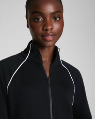 SPANX AirEssentials® Pique Full Zip Track Jacket  Very Black