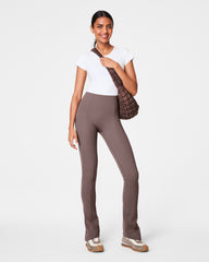SPANXshape™ CoreLuxe Micro Flare Pant with Mid-Tummy Compression  Smoke