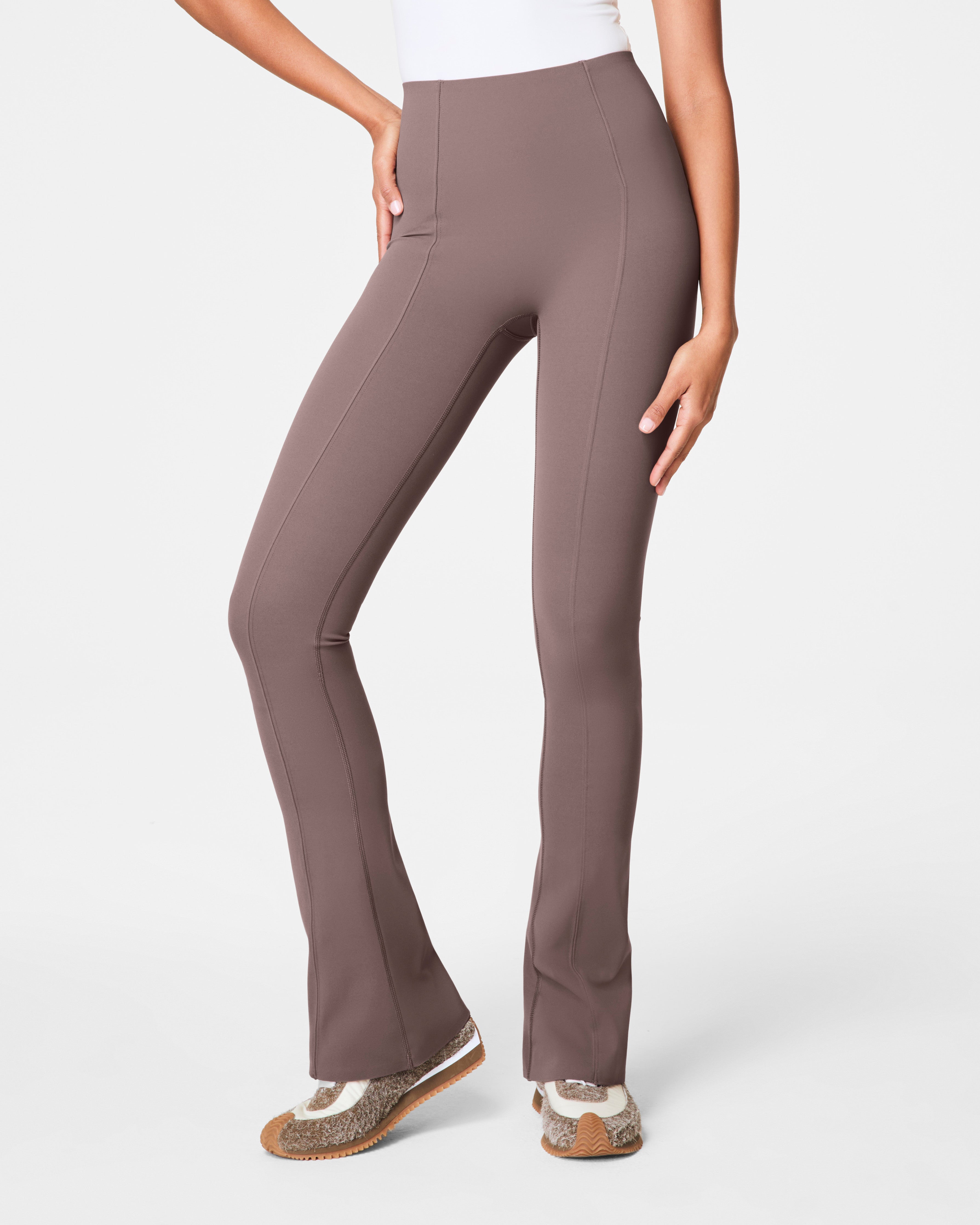 SPANXshape™ CoreLuxe Micro Flare Pant with Mid-Tummy Compression  Smoke