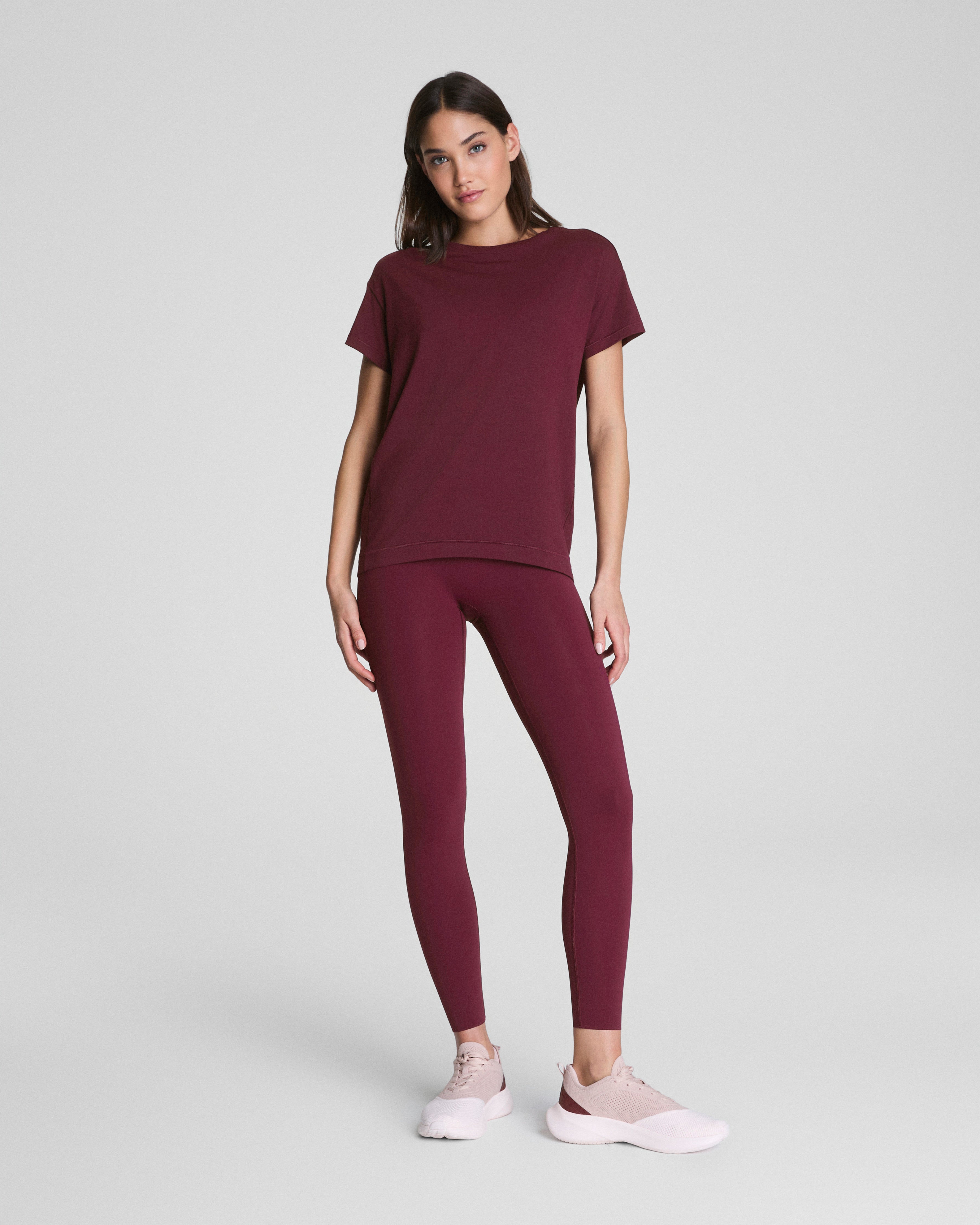SPANX® Outpace Tee  Plum Berry