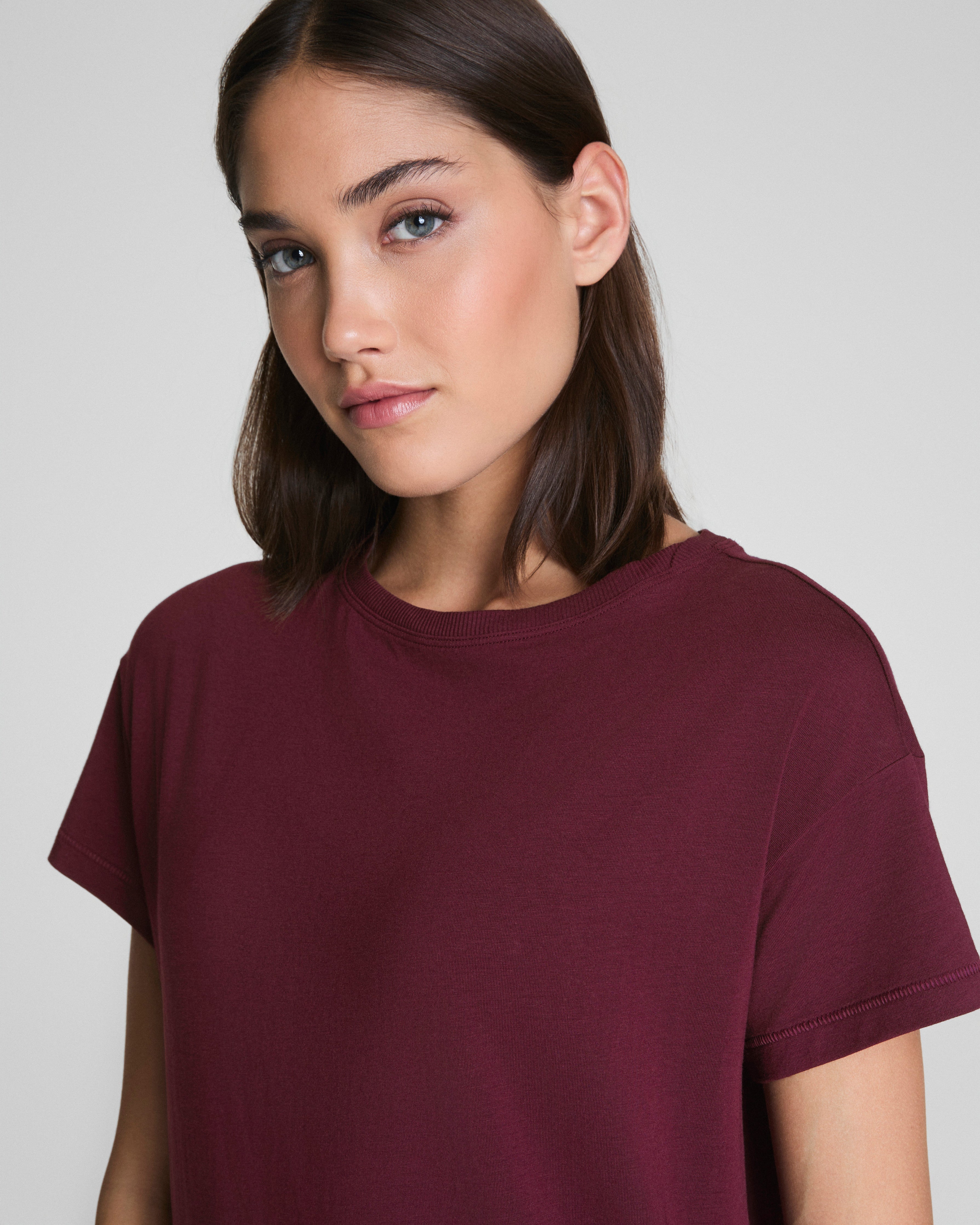 SPANX® Outpace Tee  Plum Berry